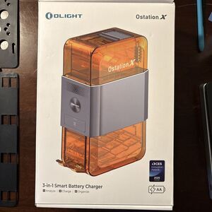 Brand New OLIGHT Ostation X 3-in-1 Smart Battery Charger & AC/DC Adapter